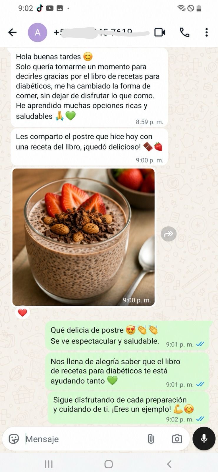 Mensaje de WhatsApp 2