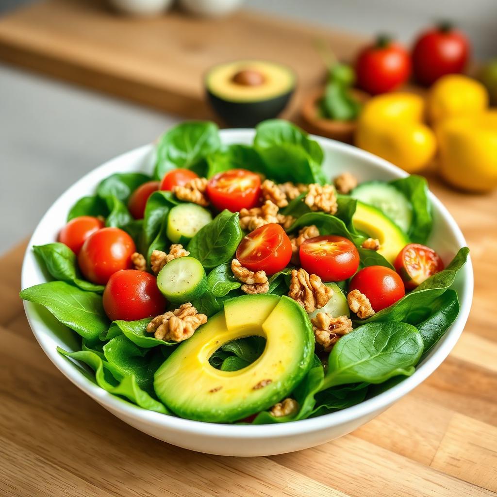Ensalada fresca con aguacate